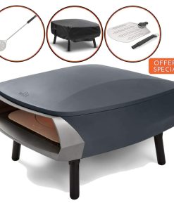Set forno pizza Etna Rotante 2.0 Witt + pala in alluminio da 30 + copertura + giropizza Witt