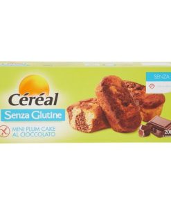 6 Mini Plum Cake al Cioccolato Senza Glutine CÉRÉAL 200gr