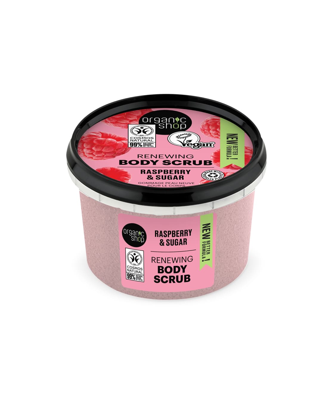 RASPBERRY & SUGAR BODY SCRUB organic shop - Image 2