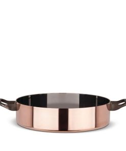 Alessi Casseruola Bassa in Rame a due manici La Cintura di Orione